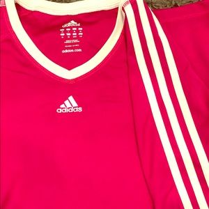 Women’s Raspberry Adidas Workout Top